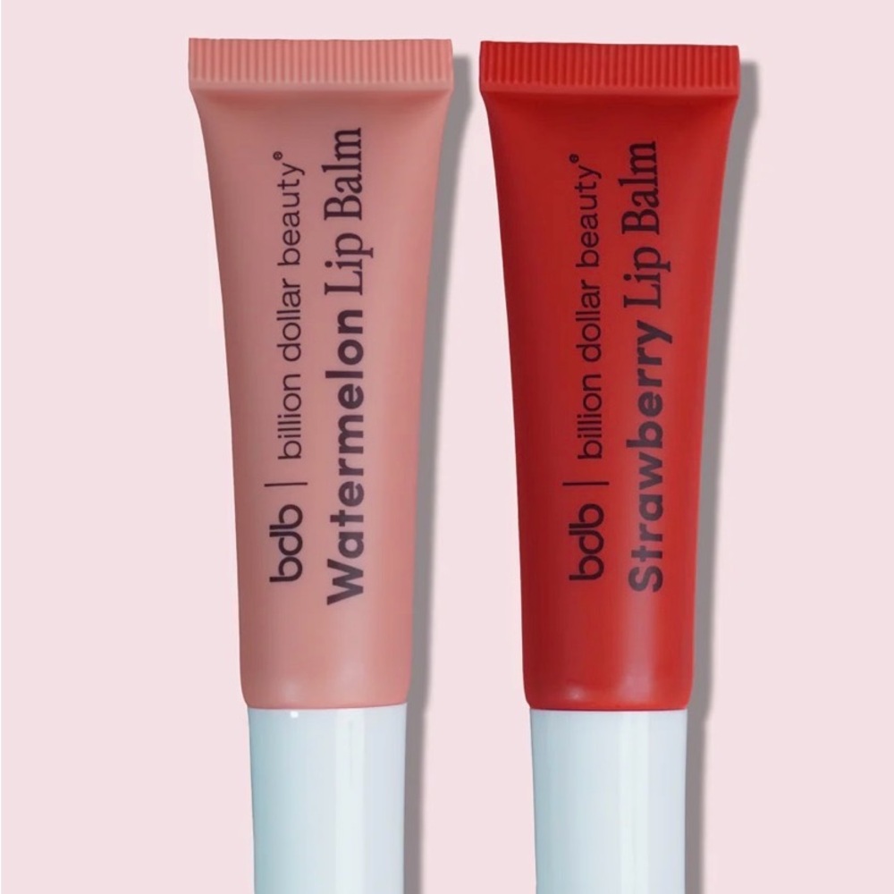 BILLION DOLLAR BEAUTY Watermelon and Strawberry Lip Balm duo